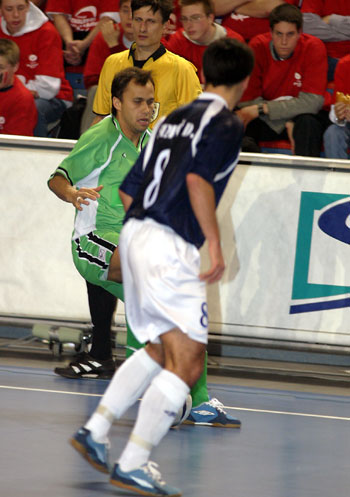 Andreu (Boomerang) in action(Photo courtesy: Cedric Bouillon - Futsal Echo)