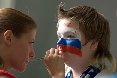 Russian pride: Dinamo's fans at work! (Photo courtesy: Konstantin Molchanov)