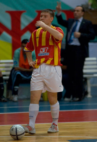 Maevsky, an unusual goalkeeper for Dinamo*s desperate attempt (Photo courtesy: Konstantin Molchanov)