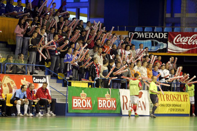 The Clearex torcida in action! (Photo courtesy: Clearex Chorzow)