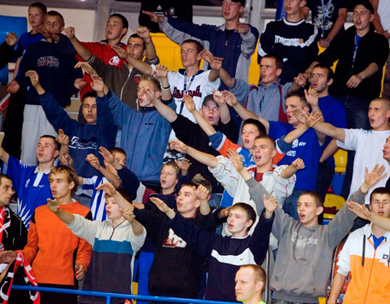 Clearex fans supporting their idols (Photo courtesy: Clearex Chorzow)