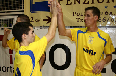 Hard work pays off: Melink and Bostjan Ursic (Photo courtesy: Sergey Lysenchuk)