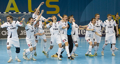 Futsal joy speak russian! (Photo courtesy: Konstantin Molchanov)