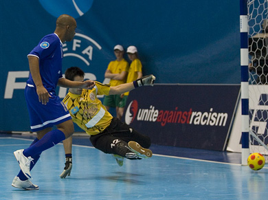 ... and goal! Dinamo Moscow - Kairat Almaty 5-0! (Photo courtesy: Konstantin Molchanov)