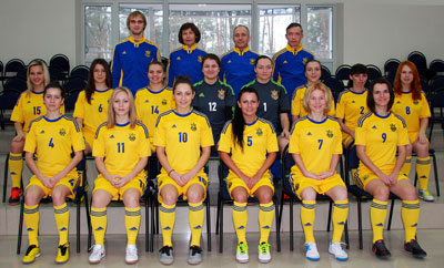 Ukraine Women National Team (Photo courtesy: Ukrainian FA)