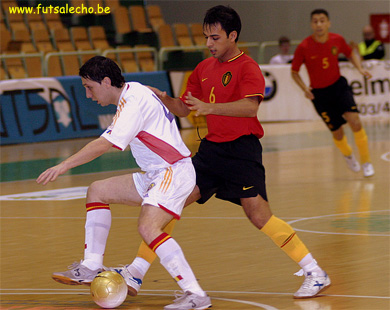 Belgium vs Romania (Photo courtesy: Cedric Bouillon - Futsal Echo)