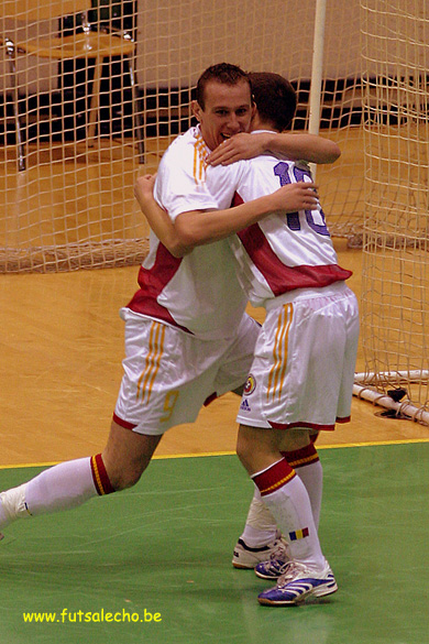 Belgium vs Romania (Photo courtesy: Cedric Bouillon - Futsal Echo)