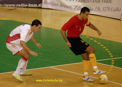 Belgium vs Romania (Photo courtesy: Cedric Bouillon - Futsal Echo)