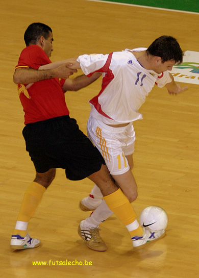 Belgium vs Romania (Photo courtesy: Cedric Bouillon - Futsal Echo)