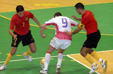 Belgium vs Romania (Photo courtesy: Cedric Bouillon - Futsal Echo)