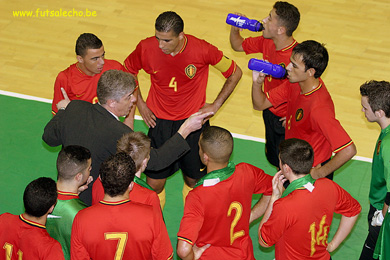 Belgium vs Romania (Photo courtesy: Cedric Bouillon - Futsal Echo)