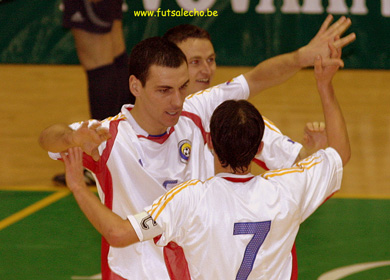 Belgium vs Romania (Photo courtesy: Cedric Bouillon - Futsal Echo)