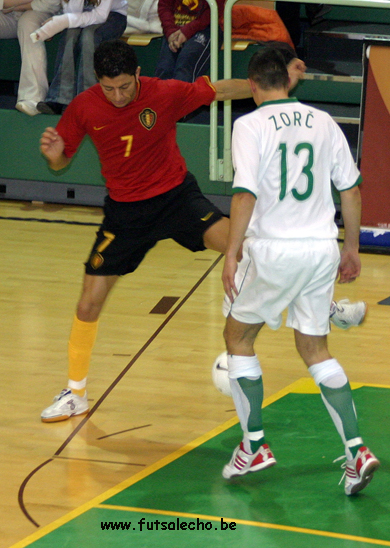 Slovenia vs Belgium (Photo courtesy: Cedric Bouillon - Futsal Echo)
