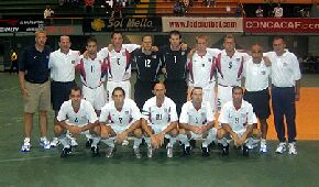 The U.S. Futsal Team prior to a 1-1 tie with Cuba (Photo courtesy: US SOCCER)