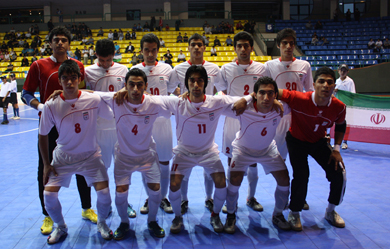 Iranian National team (Photo courtesy: Konstantin Serikov - Uzbek Futsal Association)