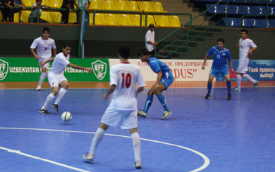 Uzbekistan won 4-0 over Iran (Photo courtesy: Konstantin Serikov - Uzbek Futsal Association)