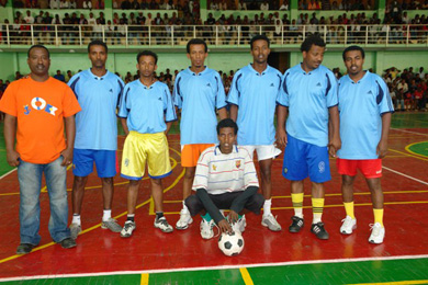 Value Your Life Futsal Cup, the winners! (Photo courtesy: Yonas Hagos)