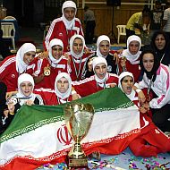 Iran players celebrate winning the inaugural WAFF (Photo courtesy: the AFC.com)