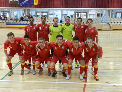 Welsh squad before game 1 (Photo courtesy: FAW)