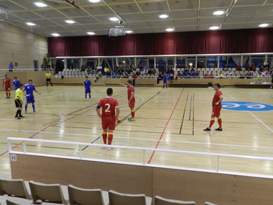 During the game: Andorra vs Wales (Photo courtesy: FAW)