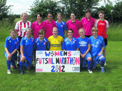 Women Futsal Marathon 2012 (Photo courtesy: This is Wiltshire)