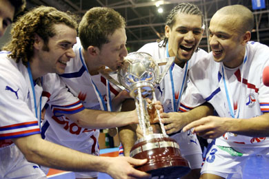 Brazilians do it better! Danieli, Alemao, Betao and Cico... (Photo courtesy: Angel Perez - LNFS)