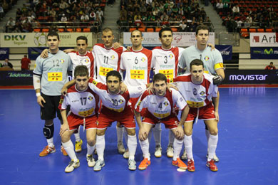 Martorell FS<br>Rubèn, Kel, Rafa Munoz, Fernandao, Pc, Leandro<br>Jorge, Leo, Jordi Gay, Francis (Photo courtesy: Angel Perez - LNFS)