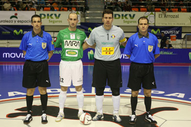 Gracia Marin, Javi Eseverri, Leandro and Gutierrez Lumbreras (Photo courtesy: Angel Perez - LNFS)