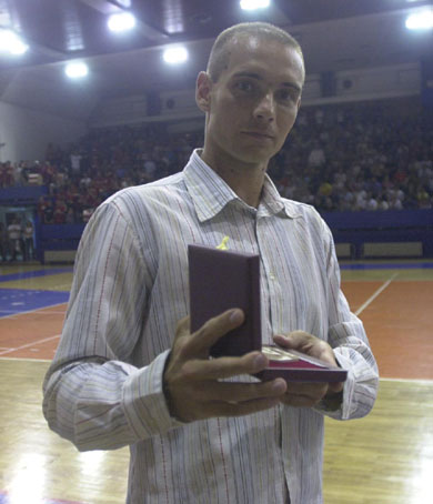 Zoran Dimic (Liman Novi Sad), best player of the season (Photo courtesy: Svetozar Otic)